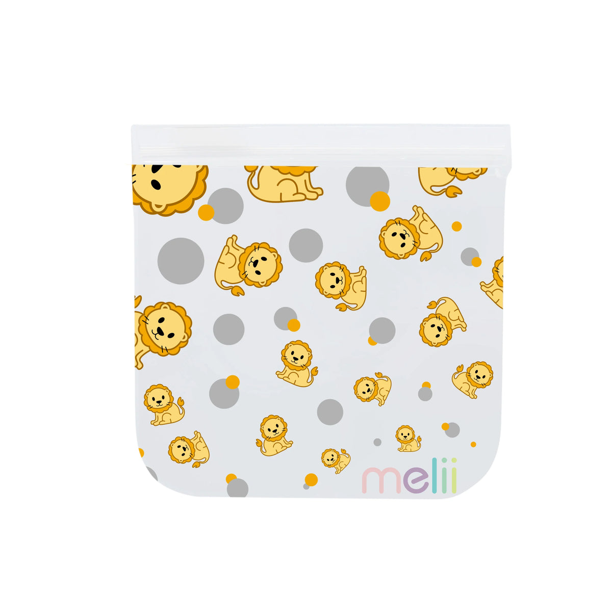 Melii Reusable Eva Animal Snack Bags - 4 pack Multicolor - 3 to 6 Years