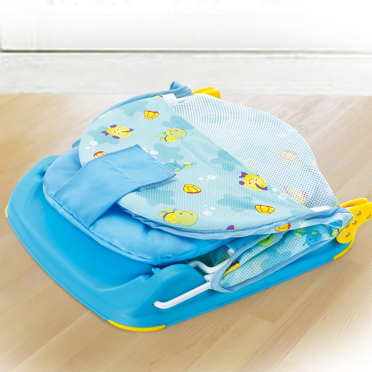 Mastela Deluxe Baby Bather || Fashion-Blue || Birth+ to 12months - Toys4All.in