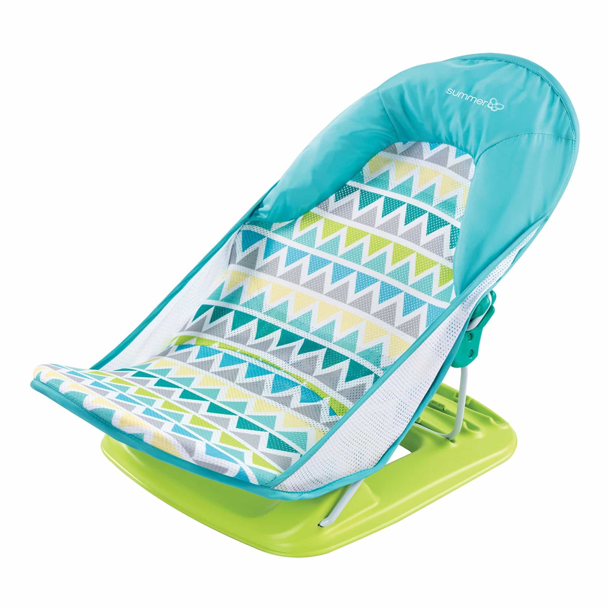Mastela Deluxe Baby Bather | Fashion- Triangles Strips || Birth+ to 12months - Toys4All.in