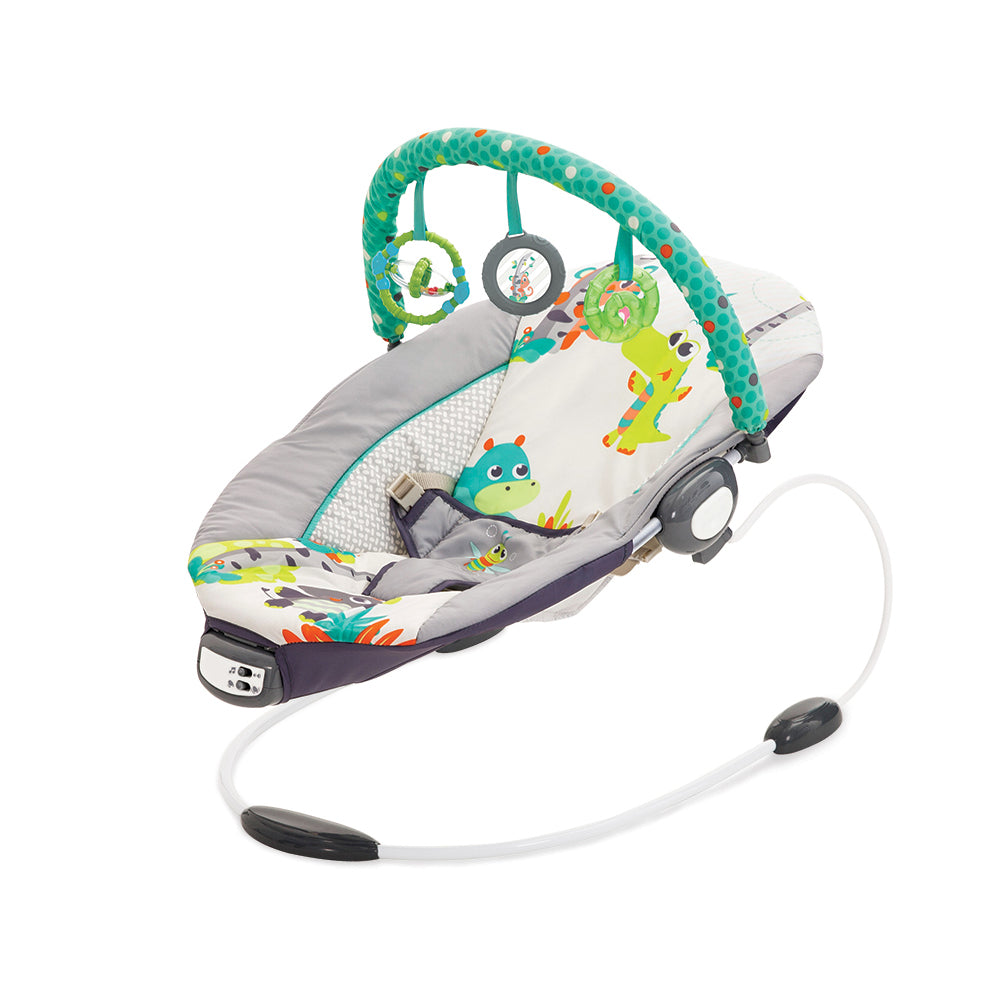 Mastela Music Vibrations Bouncer || Fashion-Grey || 3months to 12months - Toys4All.in