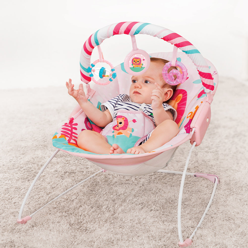 Mastela Music Vibrations Bouncer || Fashion-Pink || 3months to 12months - Toys4All.in