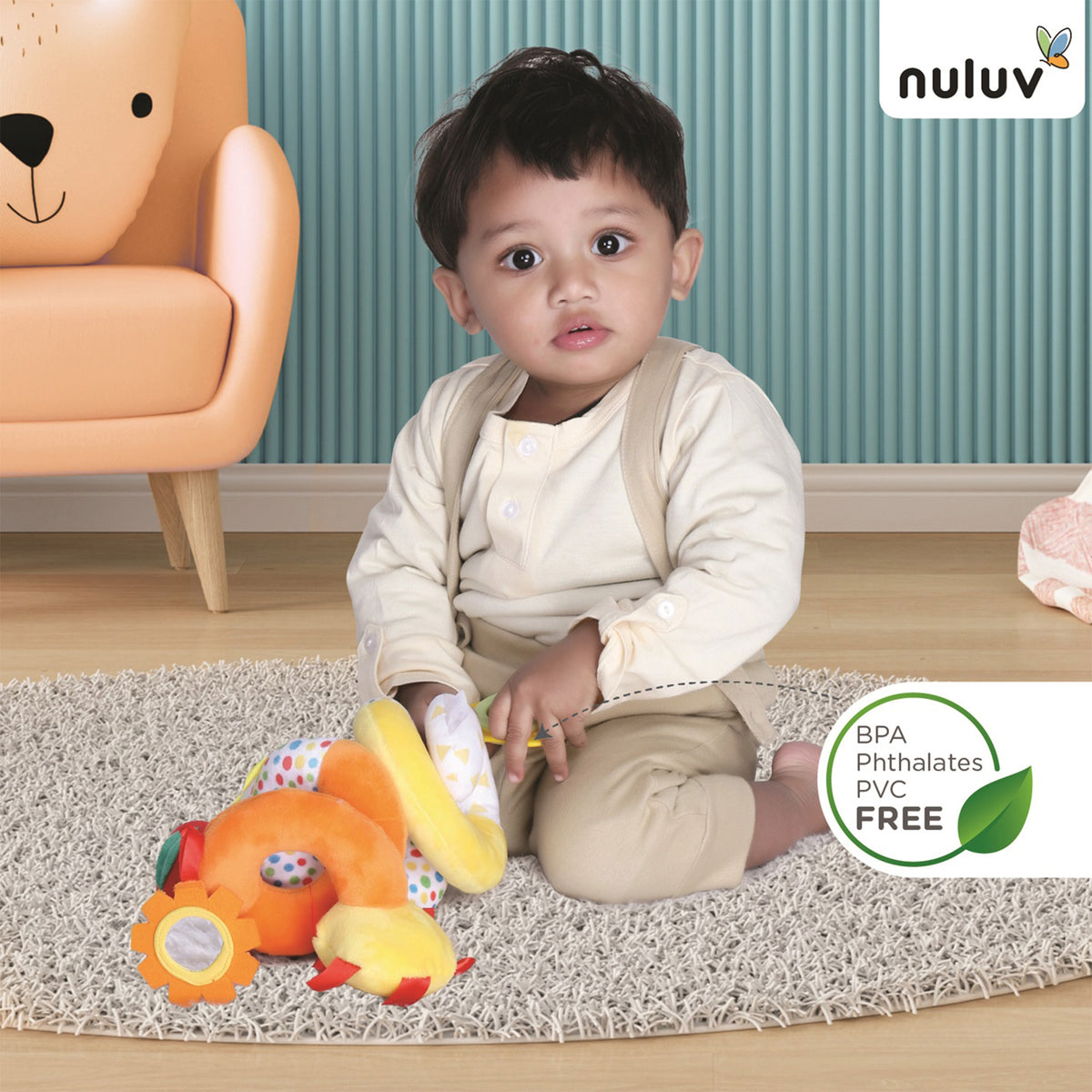 Nuluv Fruits Spiral 3+ Months Multicolor