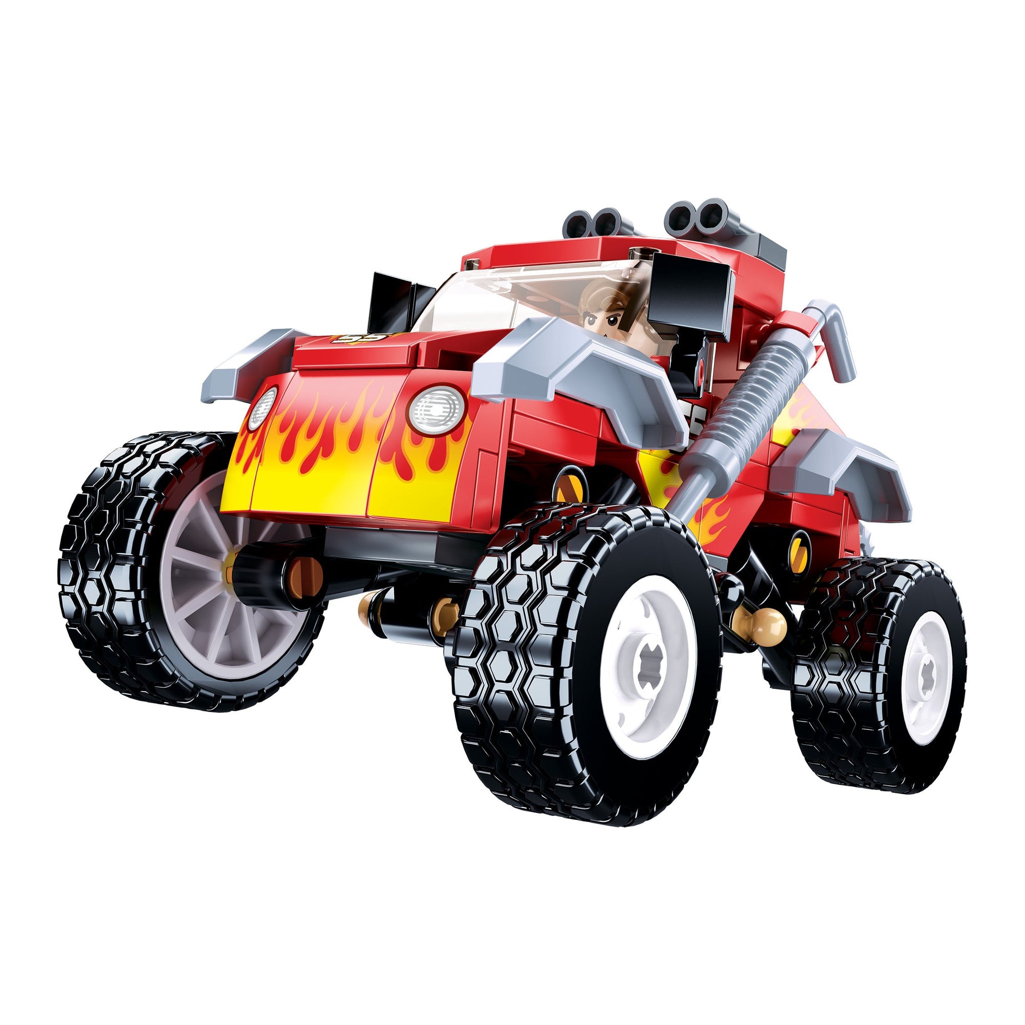 Playzu By Sluaban TOWN-Off-road Vehicle-Red  Building Blocks || 8years to 14years - Toys4All.in
