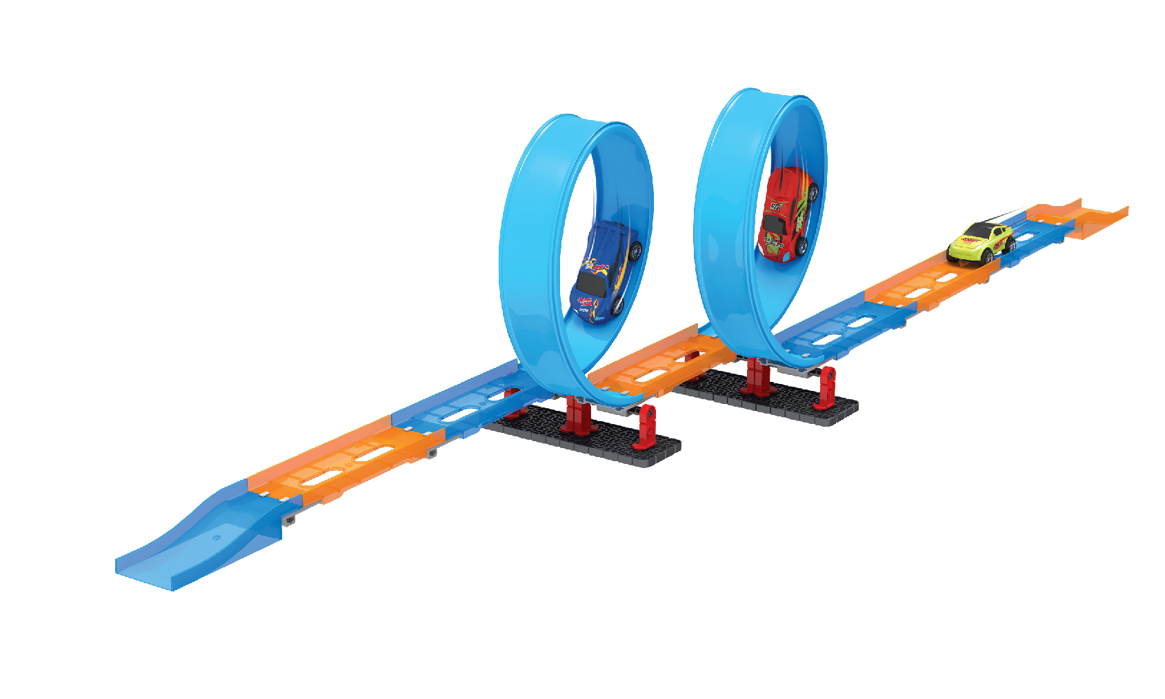 Playzu By Sluban 2 Loop Pull Back Track Set || 6years to 14 Years - Toys4All.in