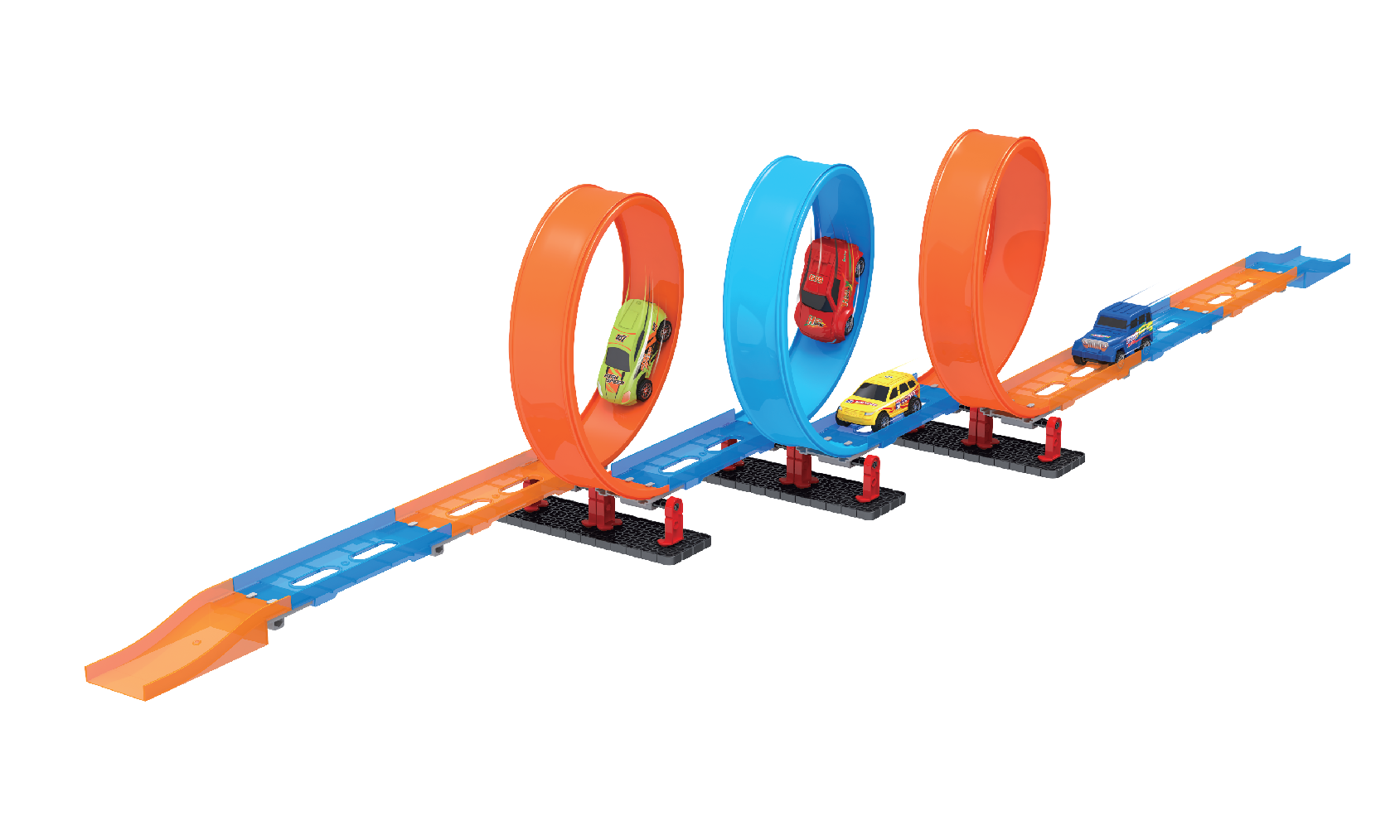 Playzu By Sluban 3 Loop Pull Back Track Set || || 6years to 14years - Toys4All.in