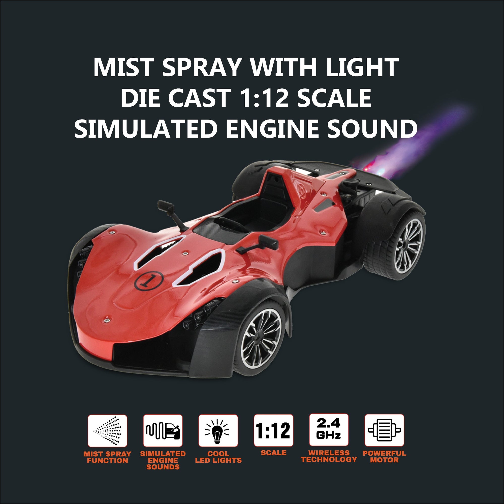 Playzu By Sluban Die-Cast Spray R/C Sports Car || 6years to 8years - Toys4All.in