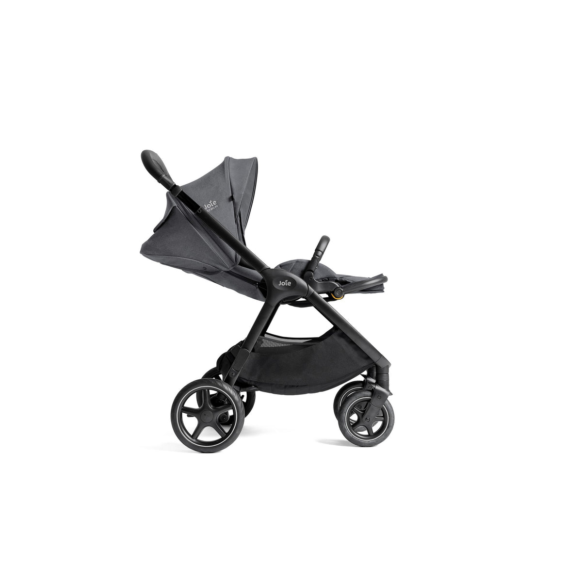 Joie Stroller Finiti With Rain Cover &amp; Adpt Ebony 0 to 22kg - Open Box