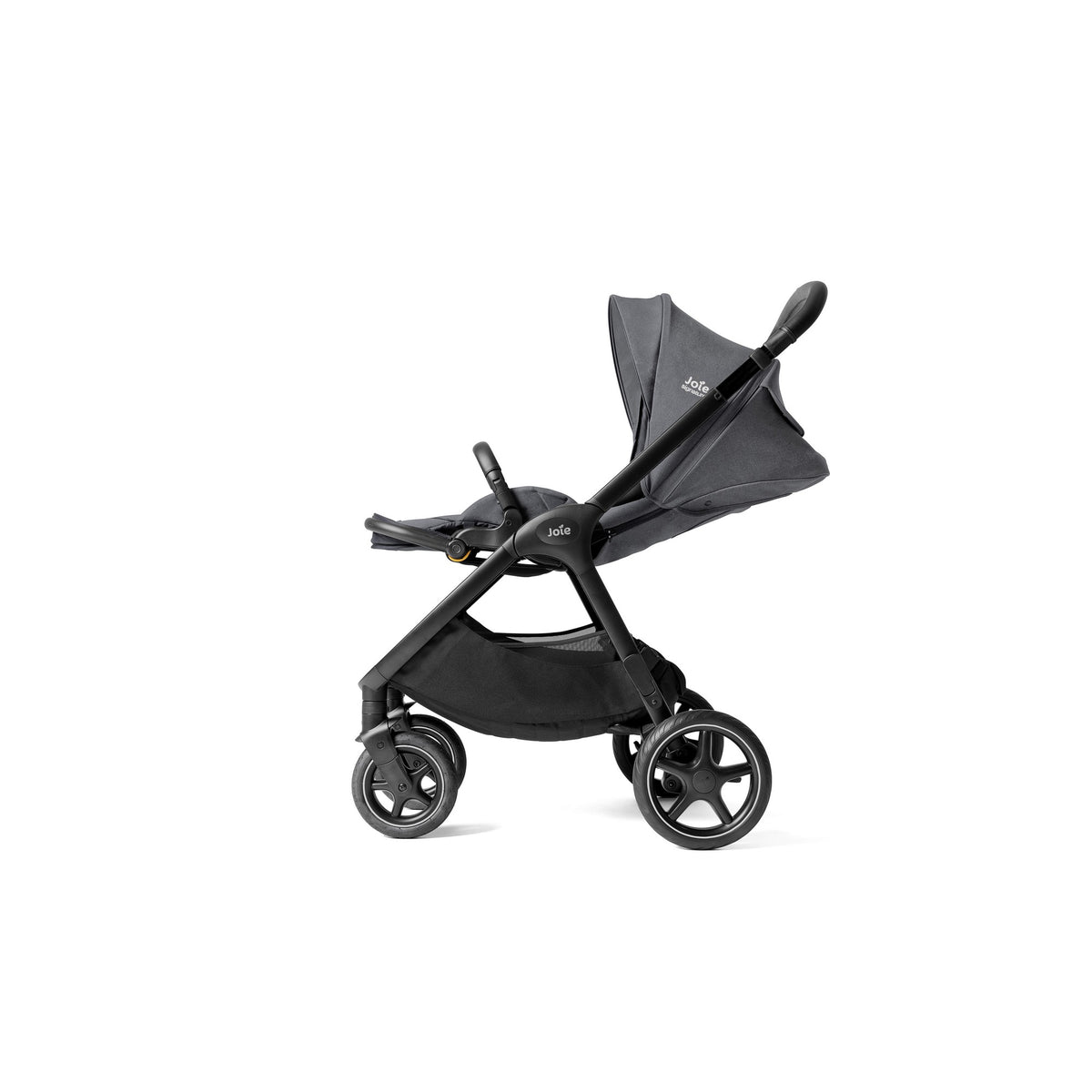 Joie Stroller Finiti With Rain Cover &amp; Adpt Ebony 0 to 22kg - Open Box