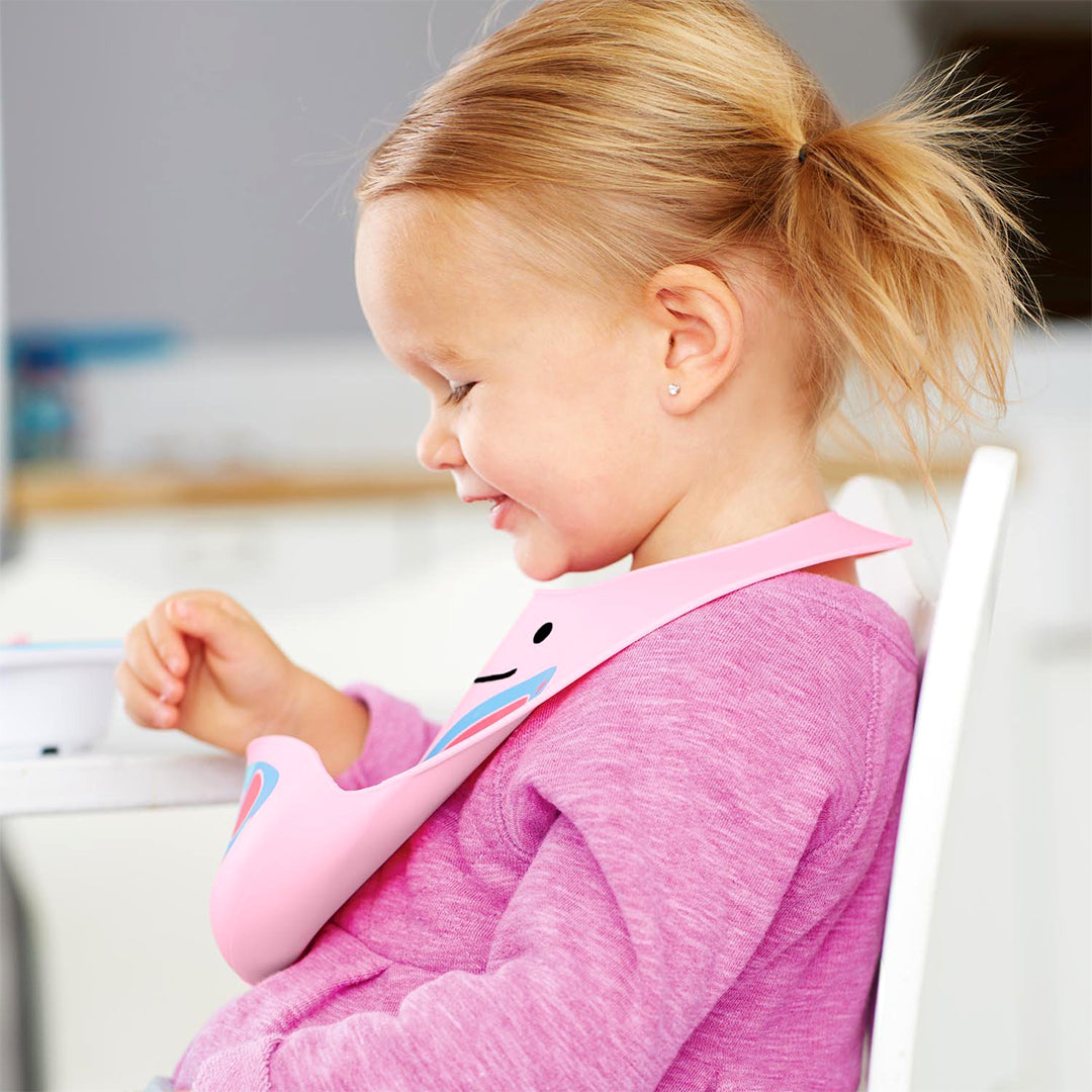 Skip Hop Zoo Fold &amp; Go Silicone Bib Butterfly || 6months to 36months - Toys4All.in