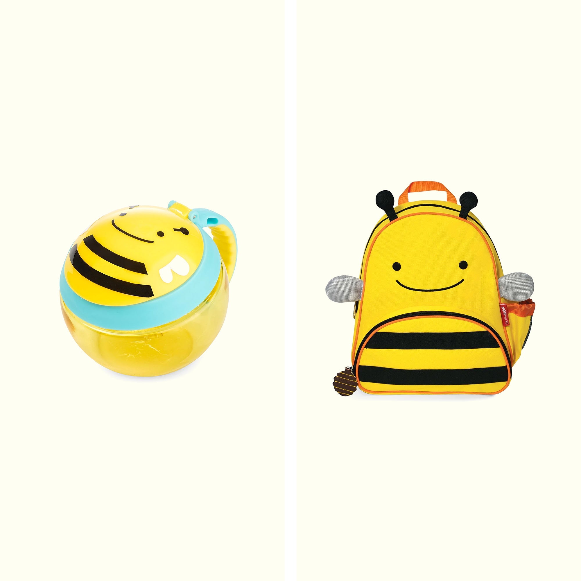 Skip Hop Zoo Little Kid Backpack Bee & Skip Hop Zoo Snack Cup Bee - Toys4All.in