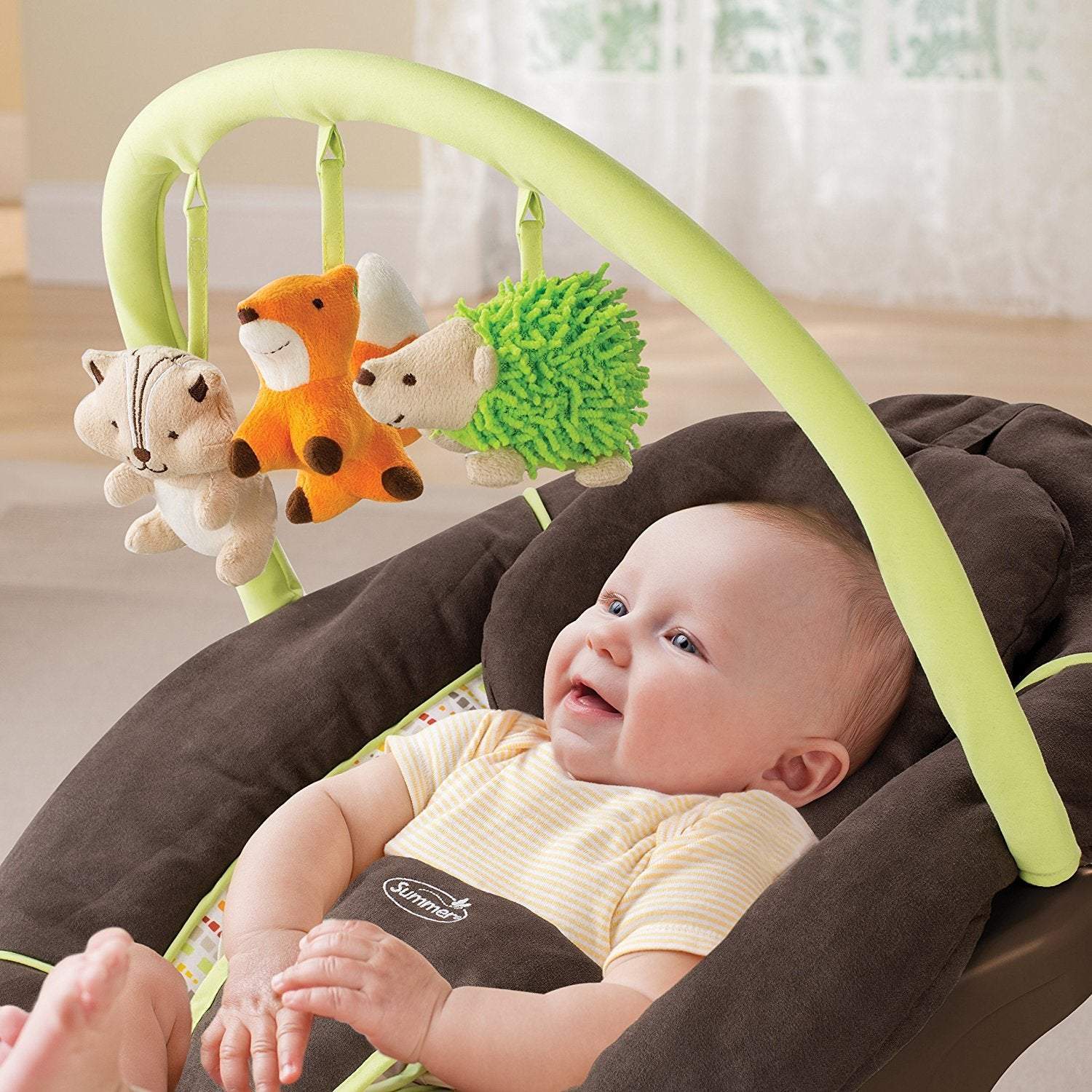 Summer Infant Fox Friends Bouncer Brown Toys4all