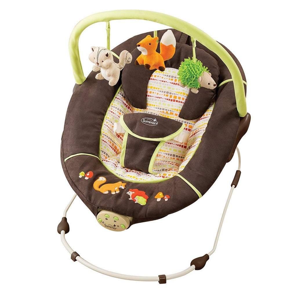 Summer Infant Fox & Friends Bouncer - 2L Brown || Birth+ to 6months || Distress Box - Toys4All.in