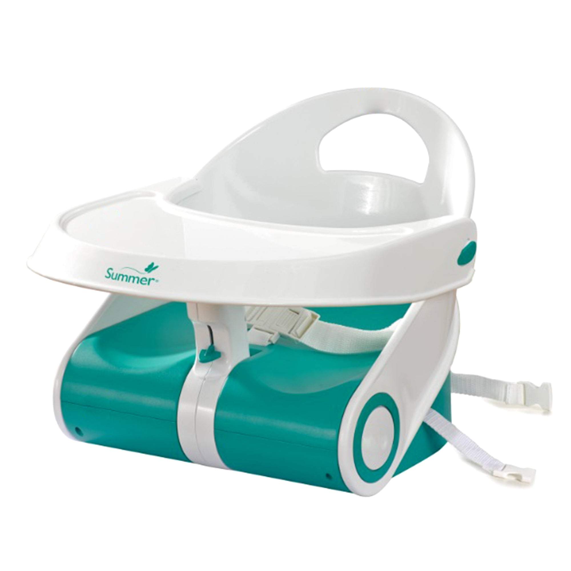 Summer Infant Sit 'N Style Fold Up Booster (1L) Teal & White (6M to 18M) | Distress Box - Toys4All.in