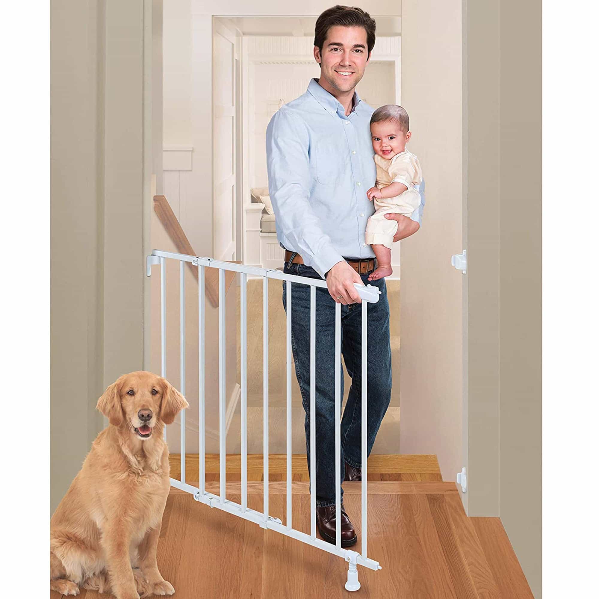 Summer Infant TOP OF STAIRS SIMPLE TO SECURE METAL GATE | White - Toys4All.in