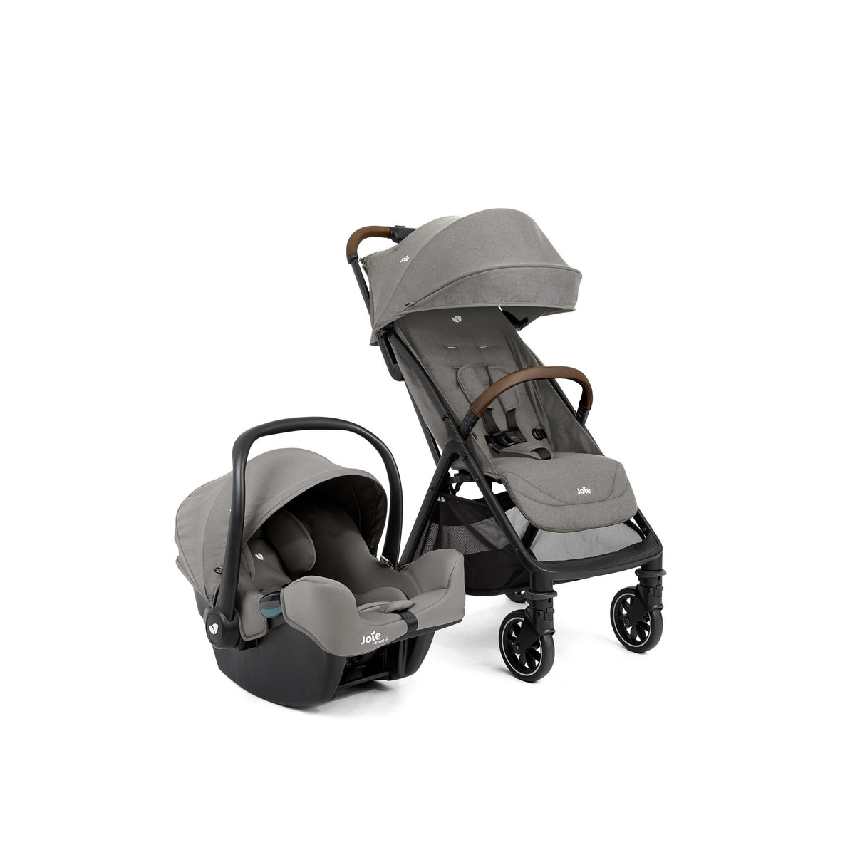 JOIE Travel System Stroller Pact Pro with Infant Carrier i-Snug Birth+ to 22 kg
