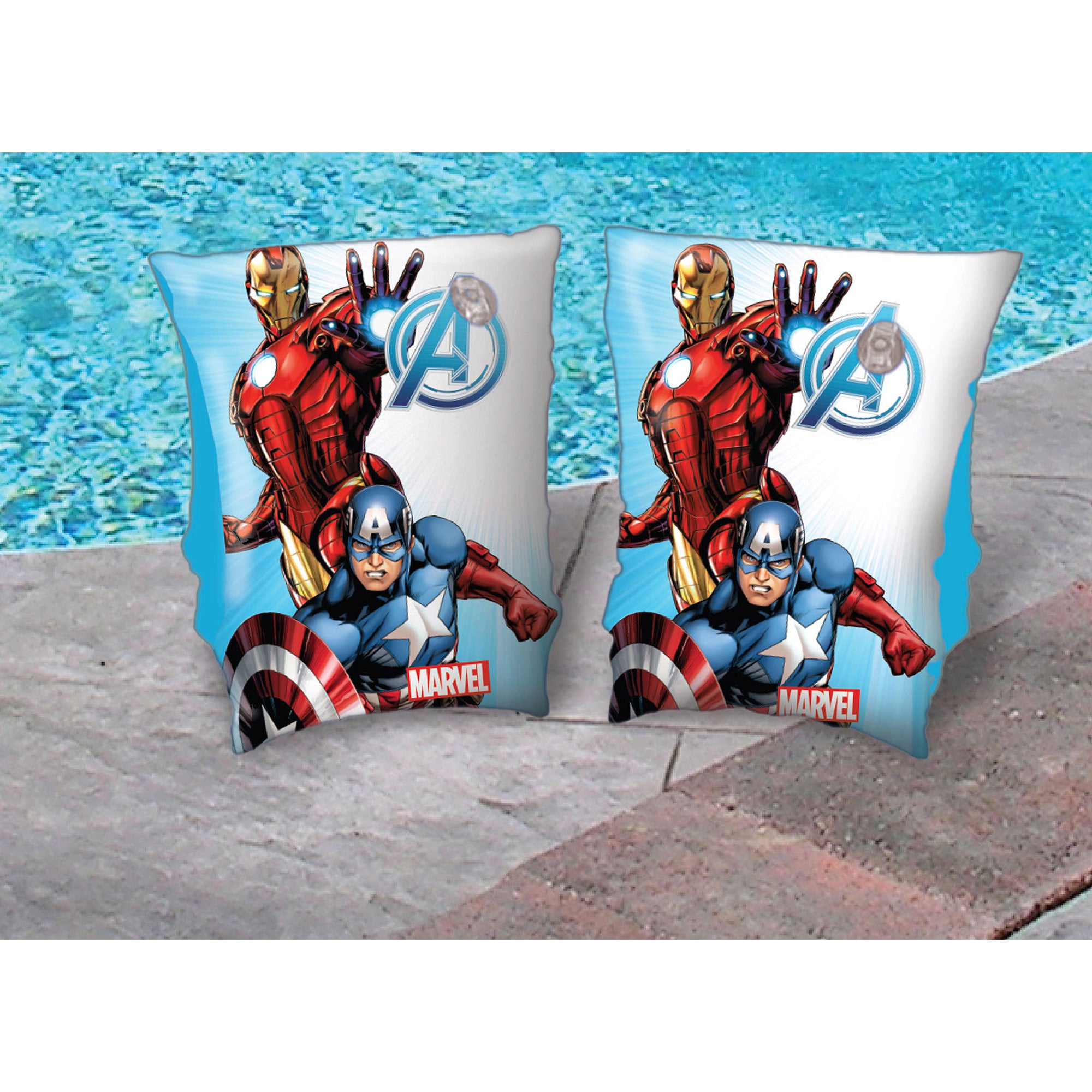 Marvel Avengers Inflatable Swimming Armbands, Floats Water Wings Arm Bands Floater Sleeves Swimming, Armlets for Kids || 3-8 Years - Toys4All.in