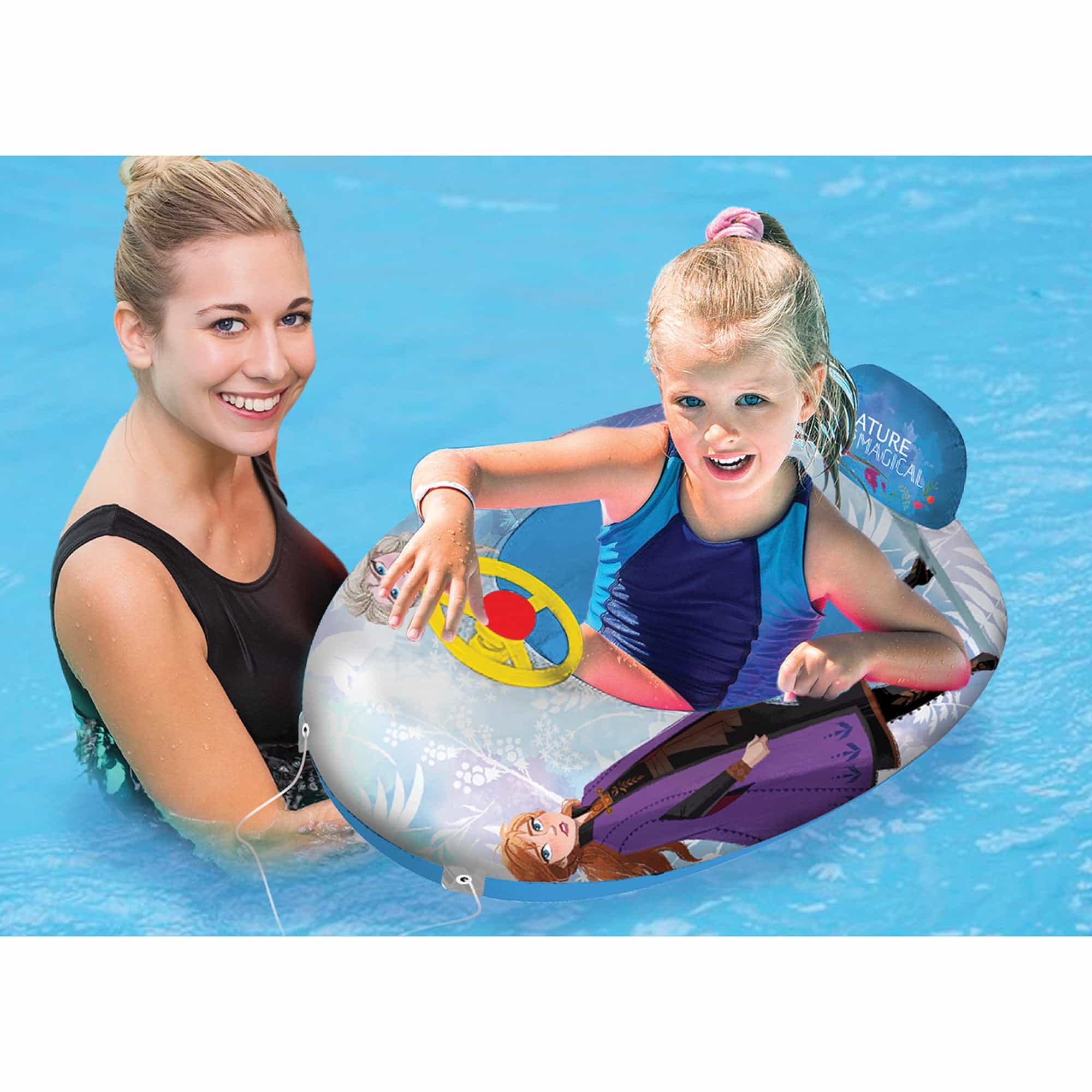 Disney Frozen Inflatable Swim Boats for Kids, Beach Floaties for Summe