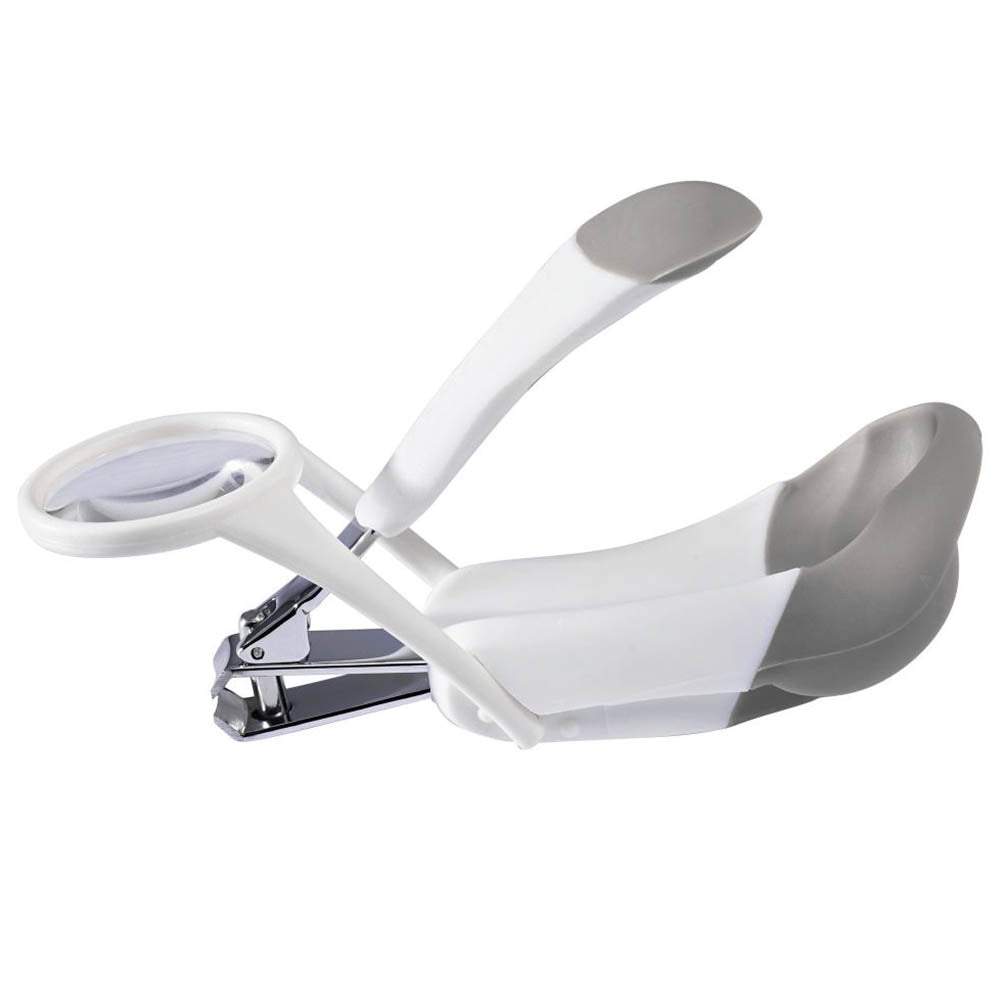 The First Years Nail Clipper W/ Magnifier White & Grey || Birth+ to 12months - Toys4All.in