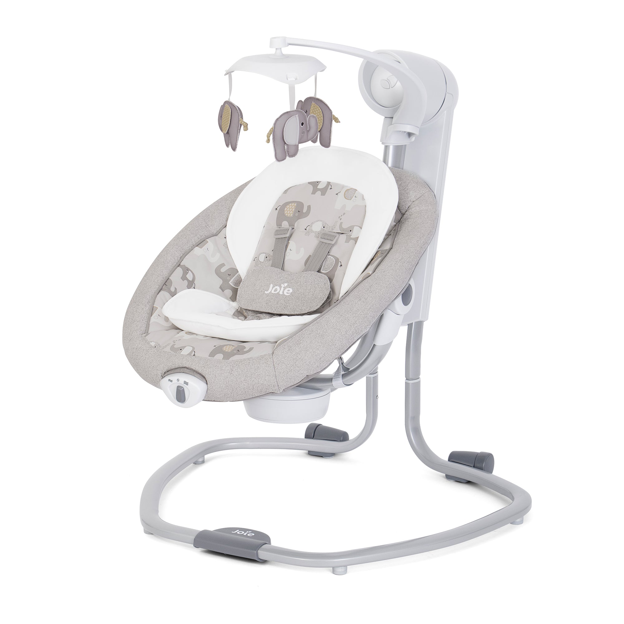 Joie Serina Swivel Swing || Fashion-Elephant Duo || Birth+ to 9months - Toys4All.in
