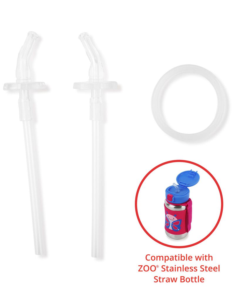 ZOO Stainless Steel Straw Bottle Extra Straws - 2-Pack - Toys4All.in