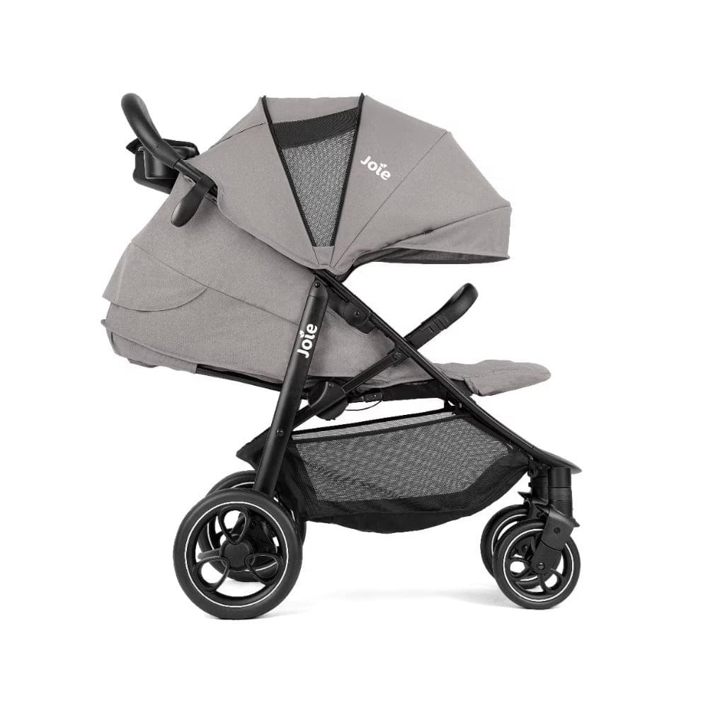 Joie Litetrax 4 Stroller &amp; Gemm Infant Carrier - Travel System - Pebble - Birth to 4 years