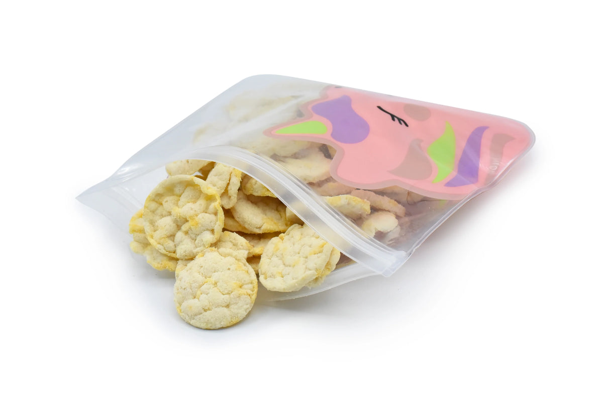 Melii Reusable Eva Animal Snack Bags - 4 pack Multicolor - 3 to 6 Years